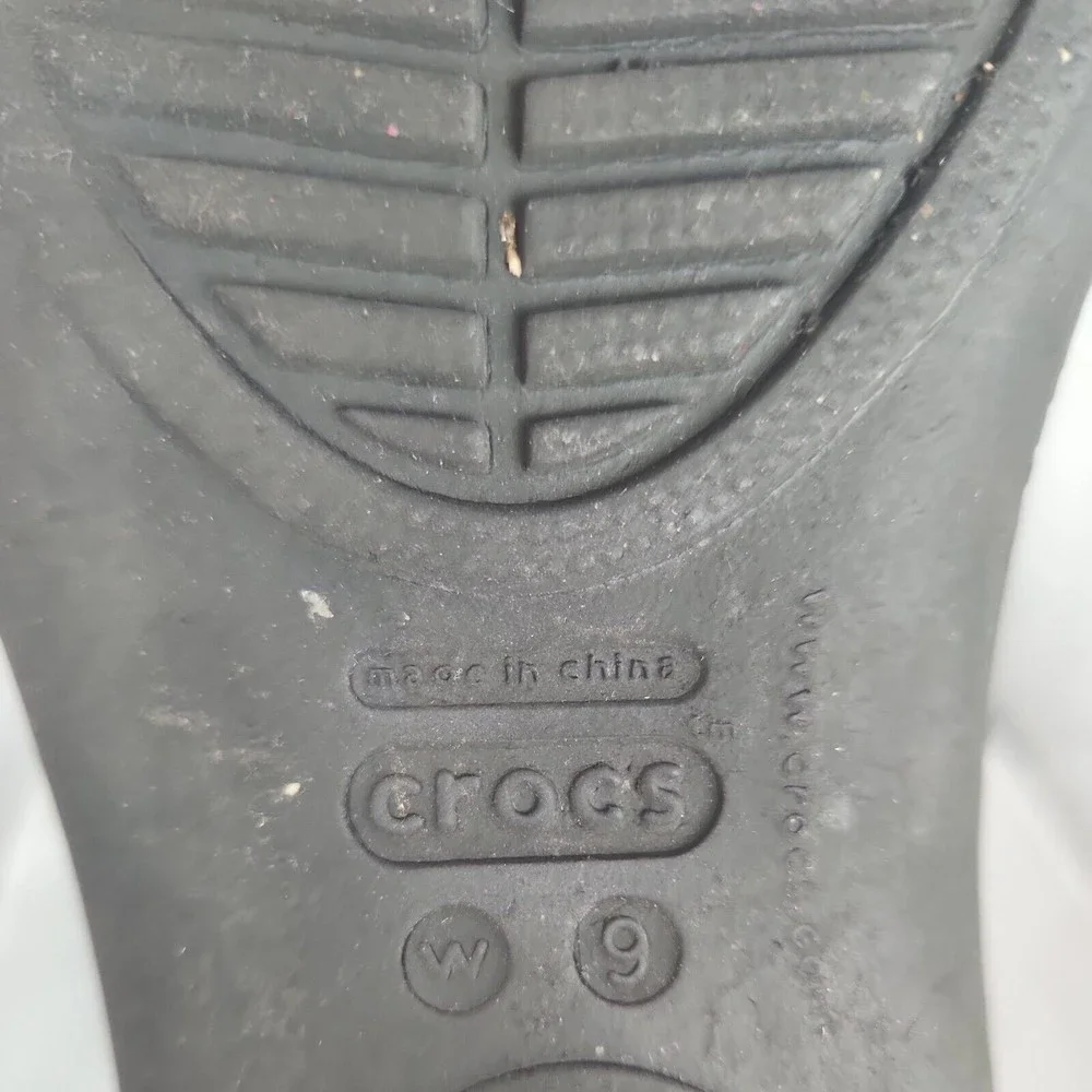 Crocs Womens 9WKadee Slingback Heel Strap Slip On Shoes  Closed Toe Comfort Cute